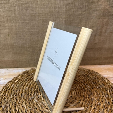 Marco foto bambú cristal - Imagen 1