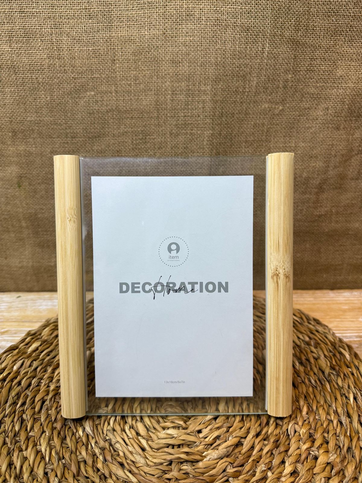 Marco foto bambú cristal - Imagen 2