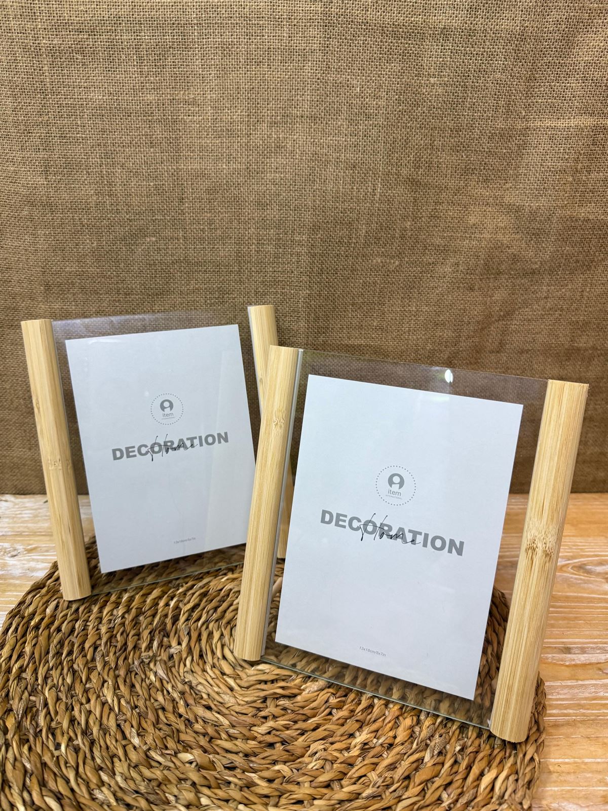 Marco foto bambú cristal - Imagen 3