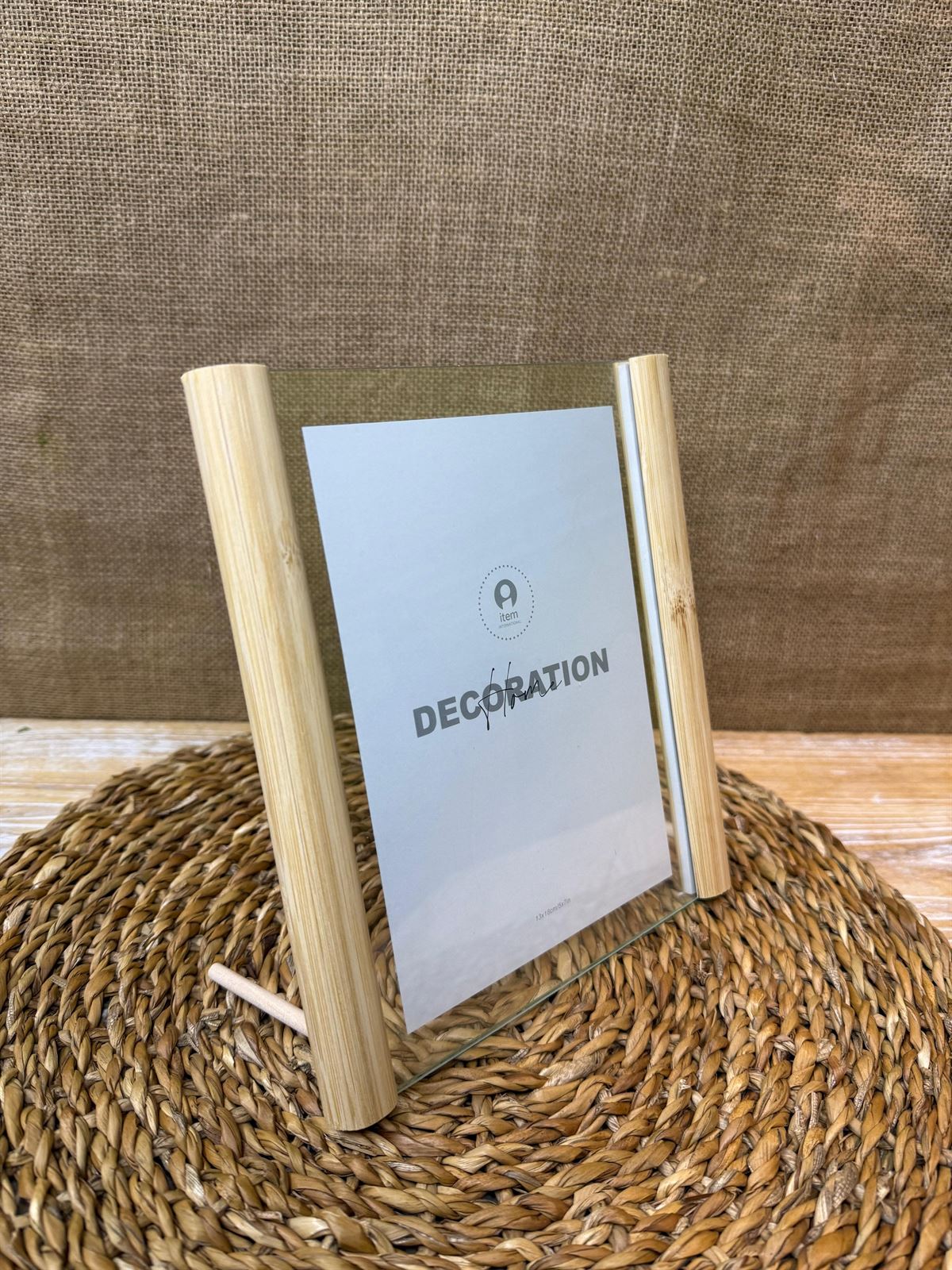 Marco foto bambú cristal - Imagen 4