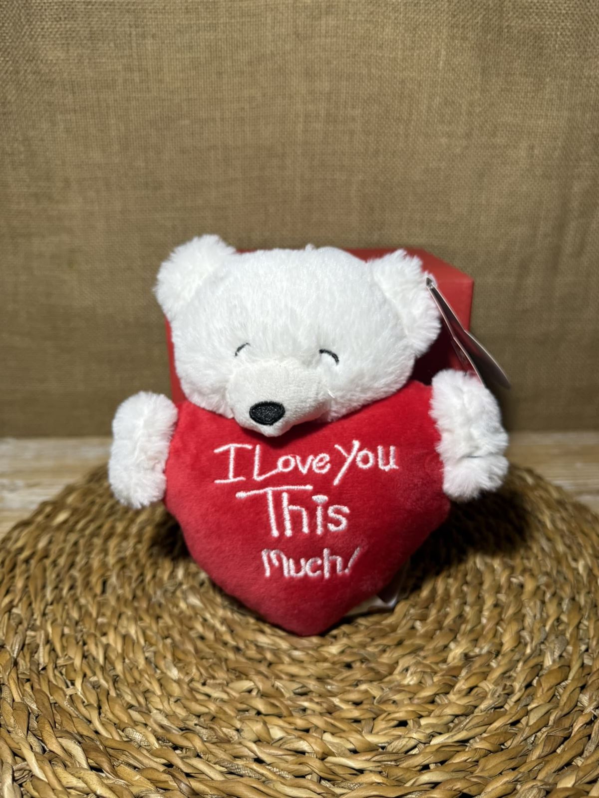 Oso blanco con corazón - Imagen 1