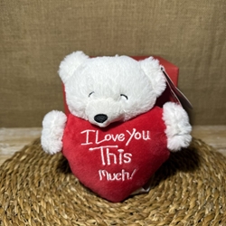 Oso blanco con corazón - Imagen 1