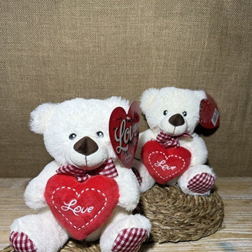 Oso blanco love vichy - Imagen 1