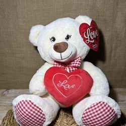 Oso blanco love vichy - Imagen 1