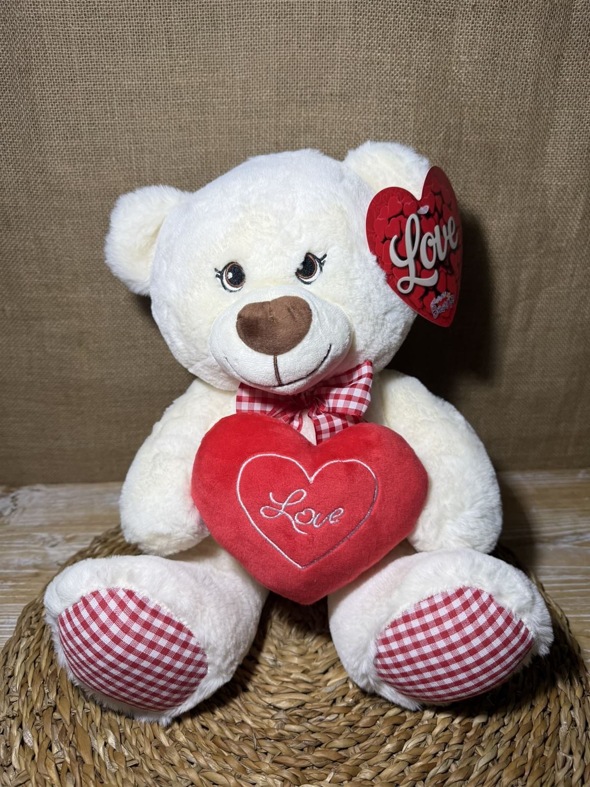 Oso blanco love vichy - Imagen 2