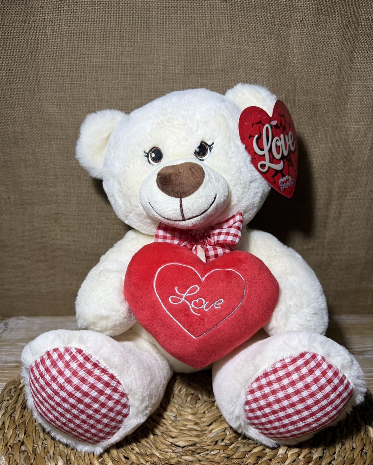 Oso blanco love vichy - Imagen 3