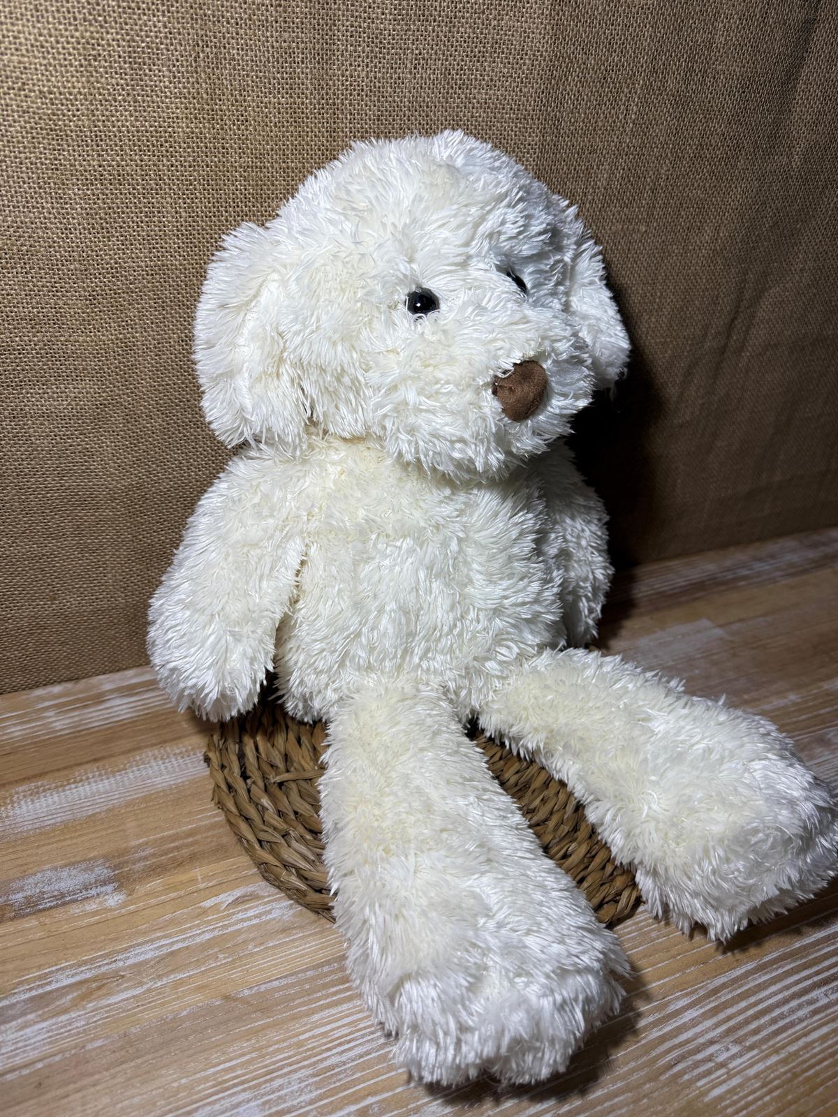 Oso de peluche blanco - Imagen 3