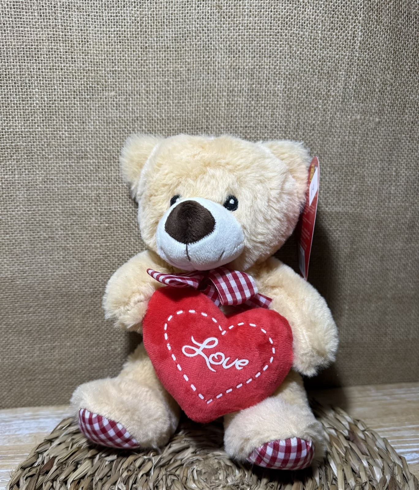 Oso marrón love vichy - Imagen 2