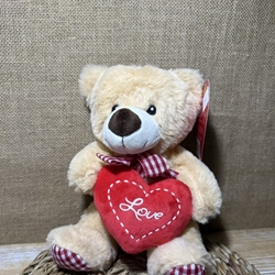 Oso marrón love vichy - Imagen 2