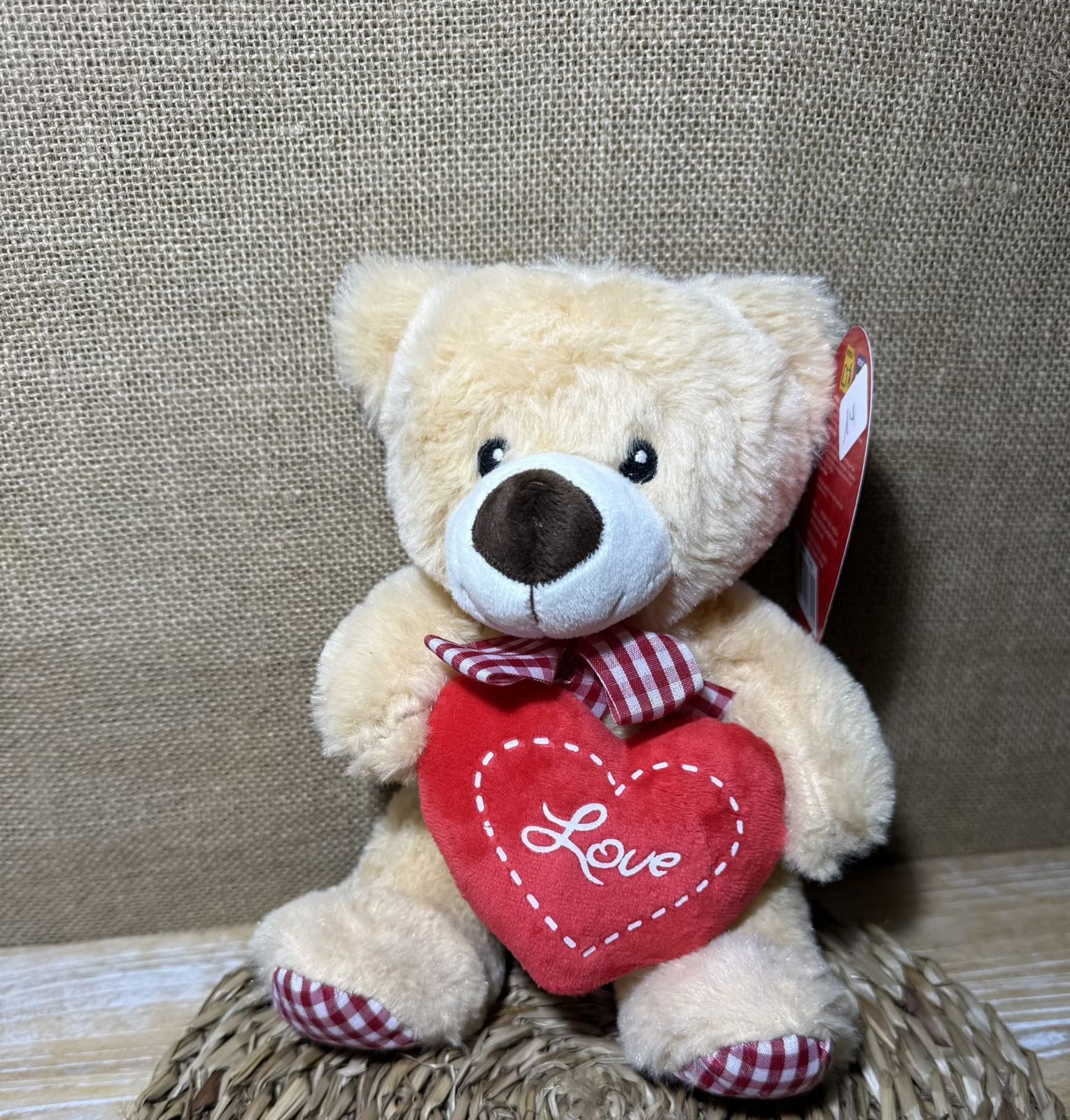 Oso marrón love vichy - Imagen 3