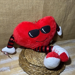 Peluche corazón con piernas largas - Imagen 2