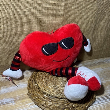 Peluche corazón con piernas largas - Imagen 2