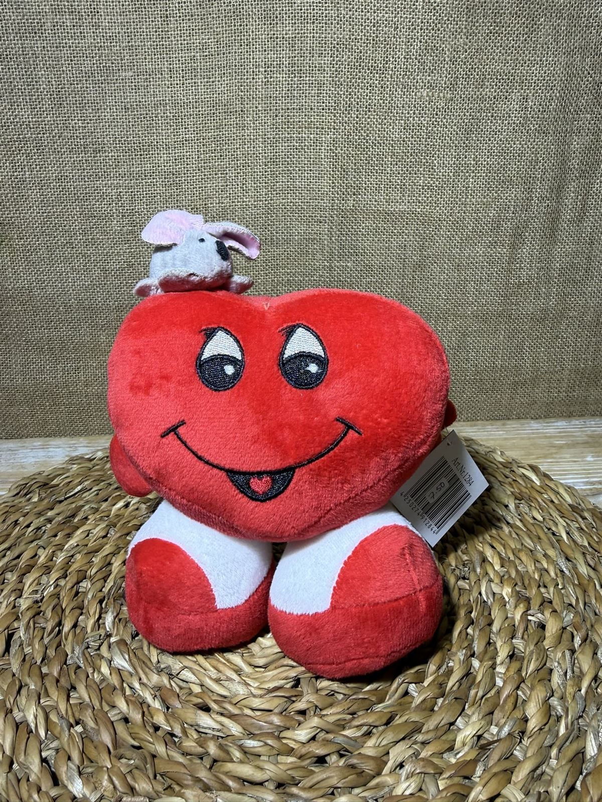 Peluche corazón pies - Imagen 1