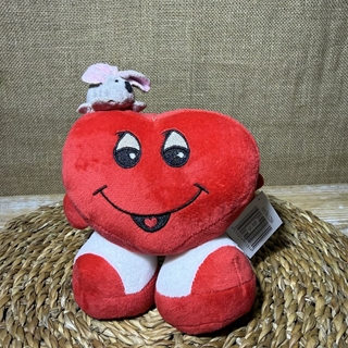 Peluche corazón pies - Imagen 1