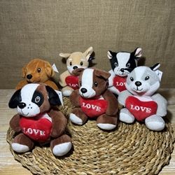 Peluche perros corazón - Imagen 1