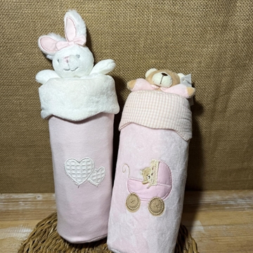 Portabiberón rosa - Imagen 1