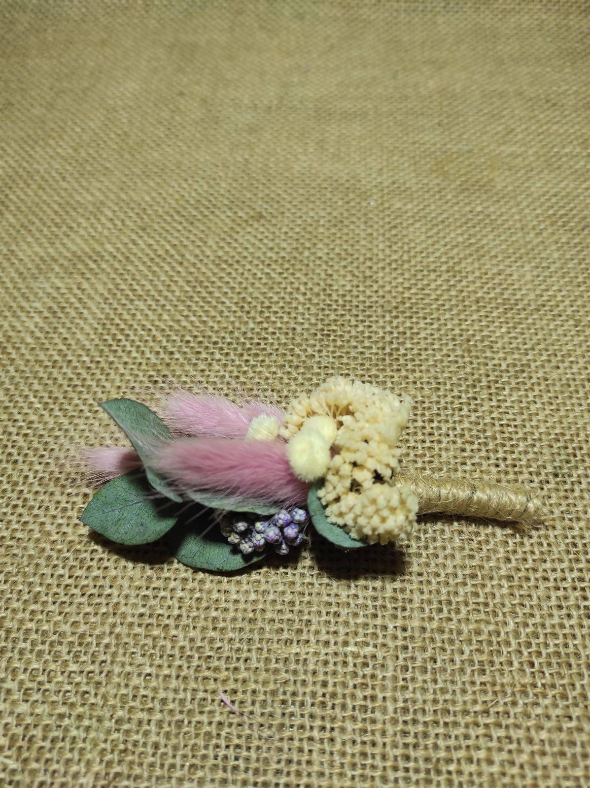 Ramillete rosa y beige - Imagen 2