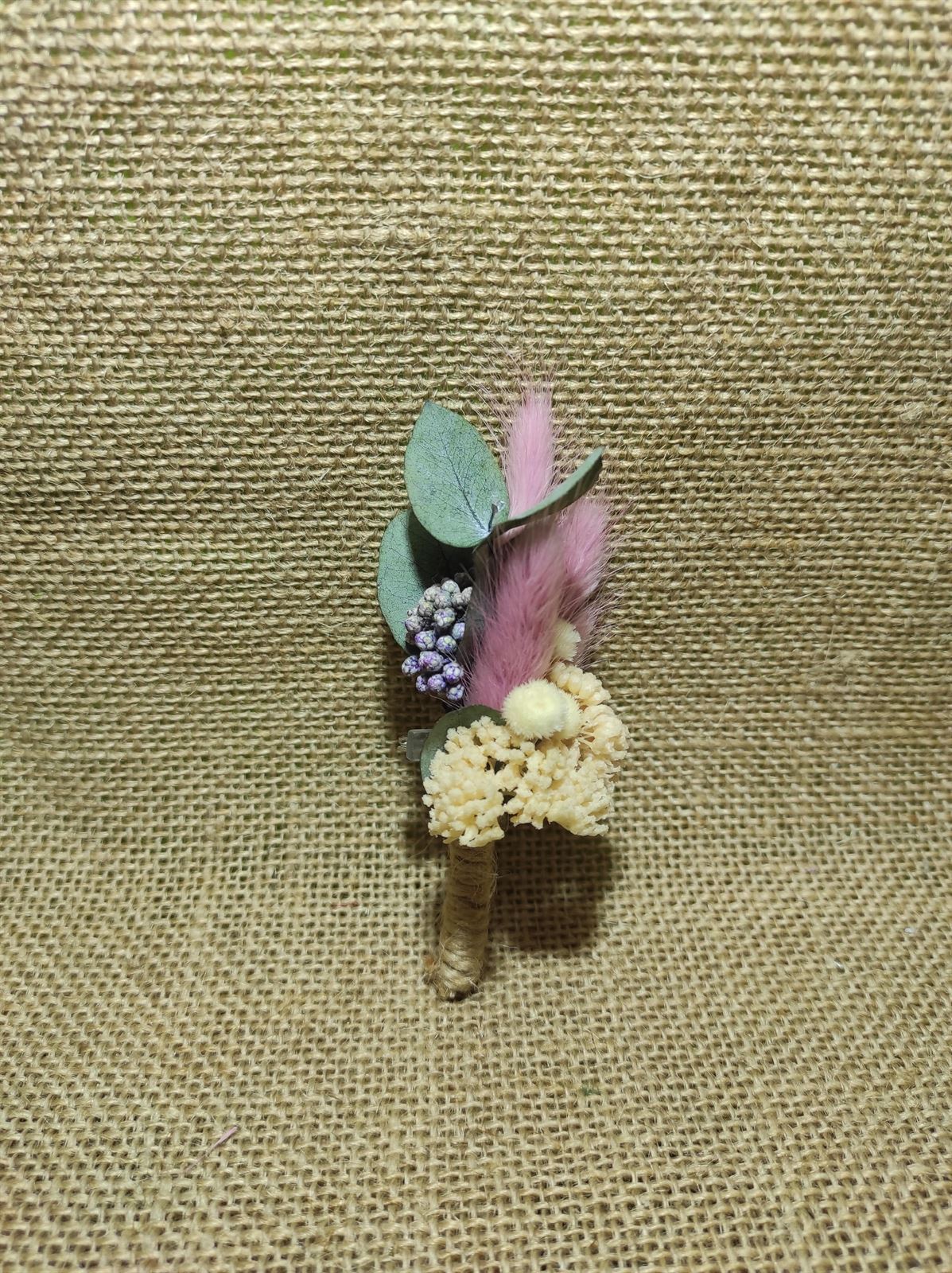 Ramillete rosa y beige - Imagen 3
