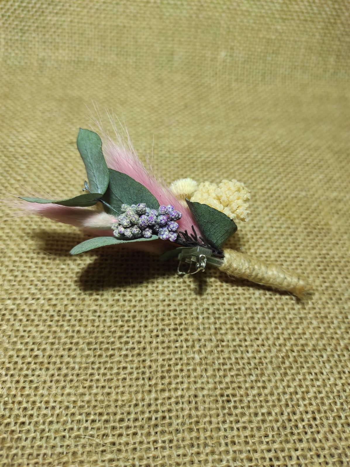 Ramillete rosa y beige - Imagen 4
