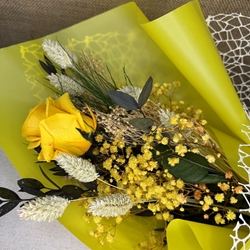 Ramo 1 rosa amarilla - Imagen 2