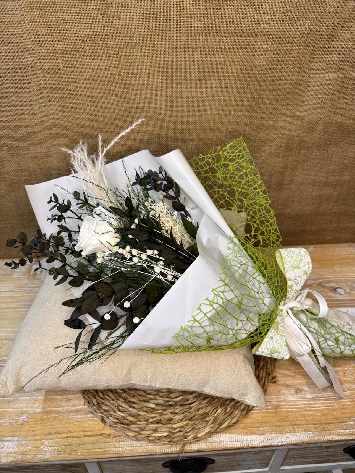 Ramo 1 rosa blanca - Imagen 2