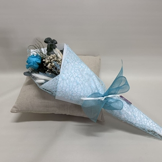 Ramo 1 rosa en tono azul - Imagen 1