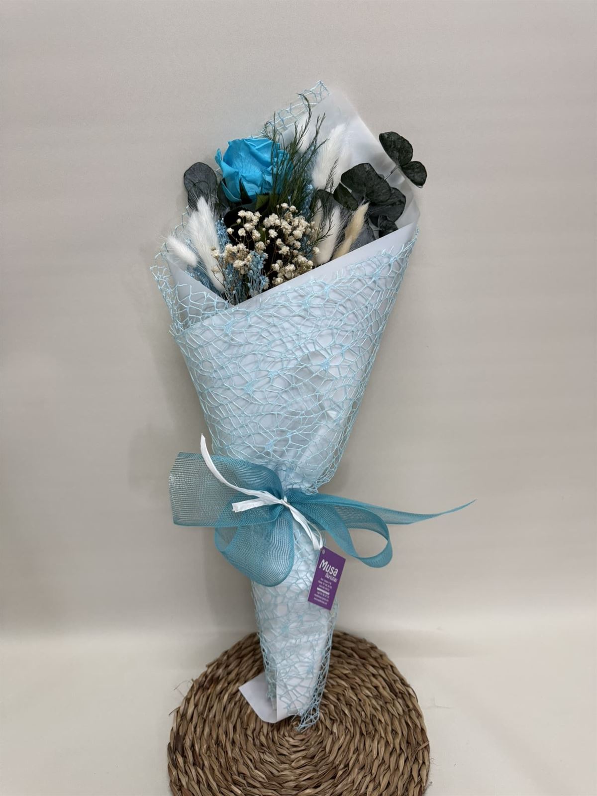 Ramo 1 rosa en tono azul - Imagen 3