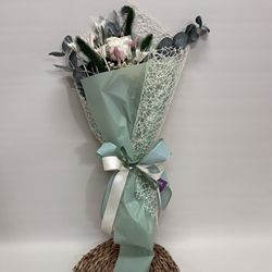 Ramo 1 rosa en tono blanco - Imagen 1