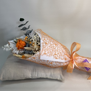 Ramo 1 rosa en tono naranjas - Imagen 1