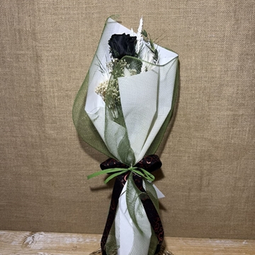 Ramo 1 rosa en tono negro - Imagen 1