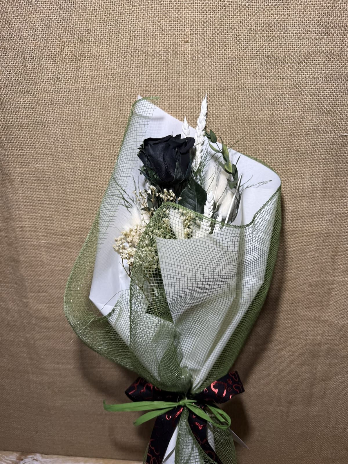 Ramo 1 rosa en tono negro - Imagen 2