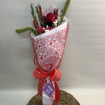 Ramo 1 rosa en tono roja - Imagen 1