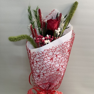 Ramo 1 rosa en tono roja - Imagen 2