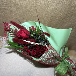 Ramo 1 rosa en tono rojo - Imagen 2