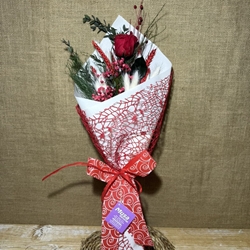 Ramo 1 rosa en tono rojo - Imagen 1