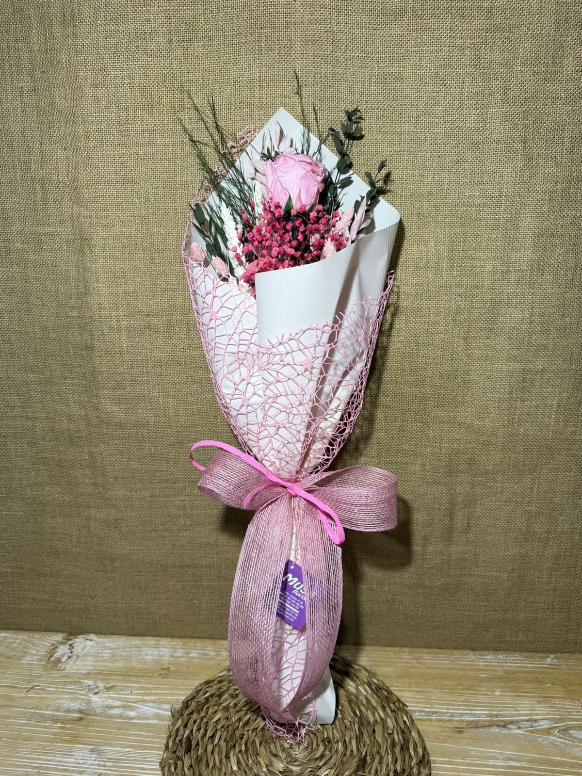 Ramo 1 rosa en tono rosa - Imagen 3