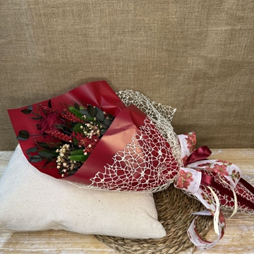 Ramo 1 rosa granate - Imagen 1