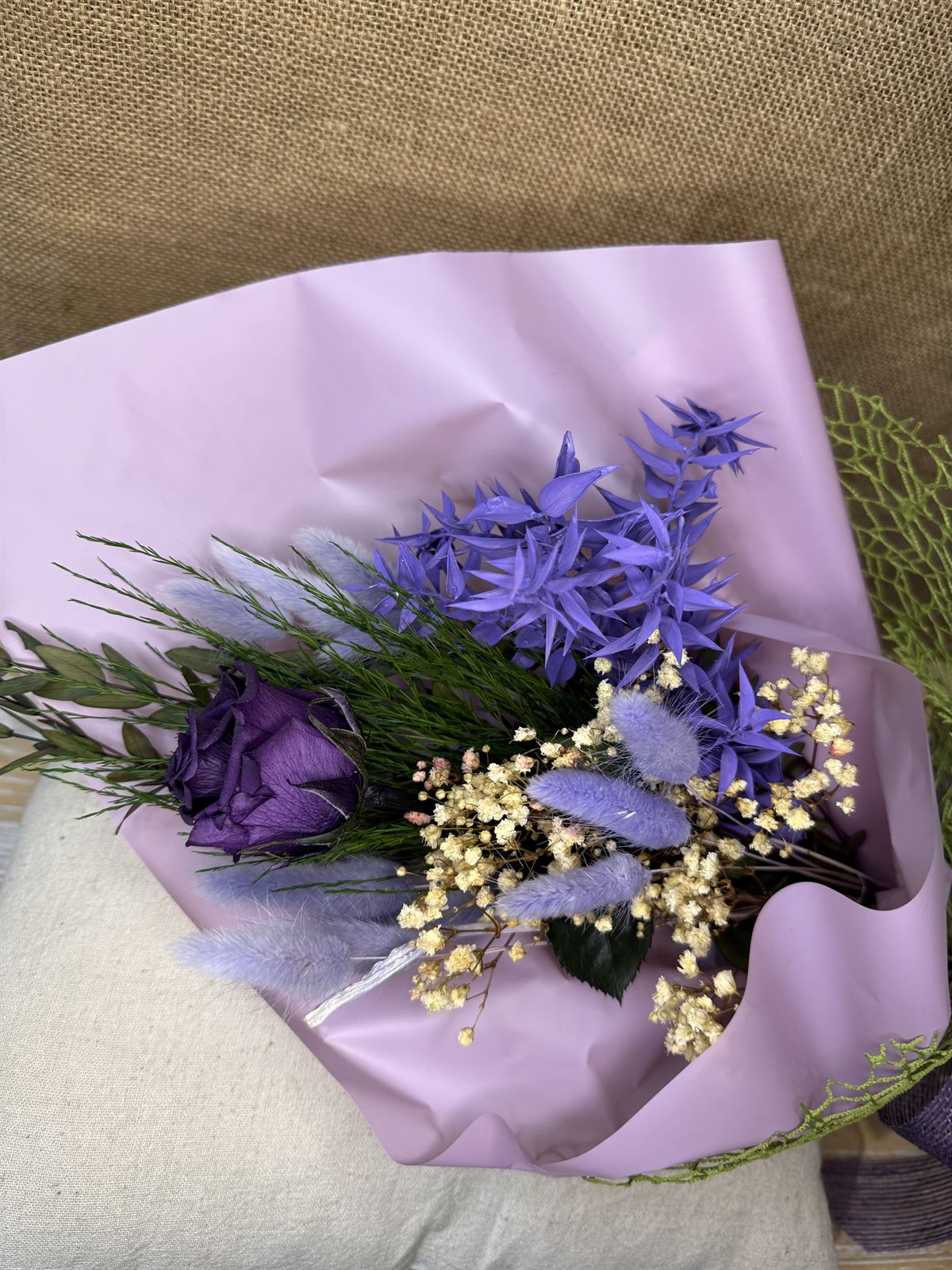 Ramo 1 rosa morada - Imagen 2