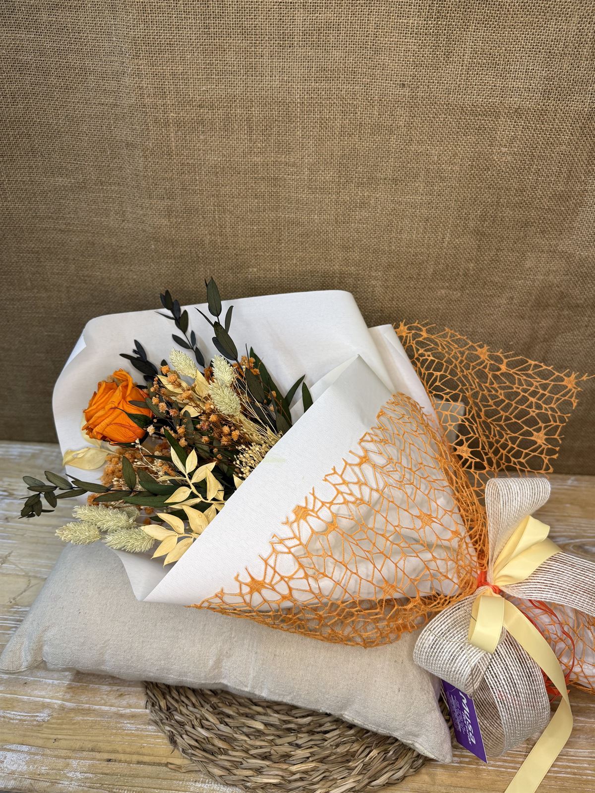 Ramo 1 rosa naranja - Imagen 2