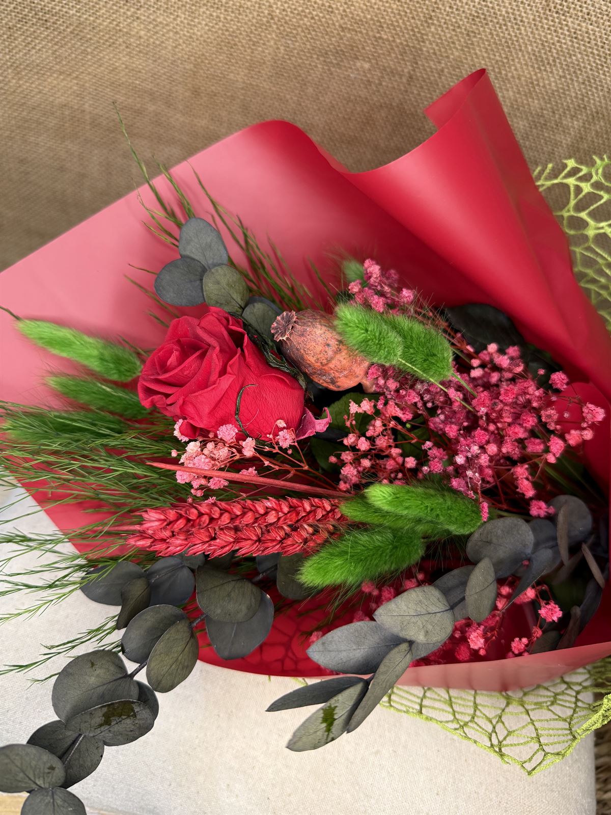 Ramo 1 rosa roja - Imagen 2