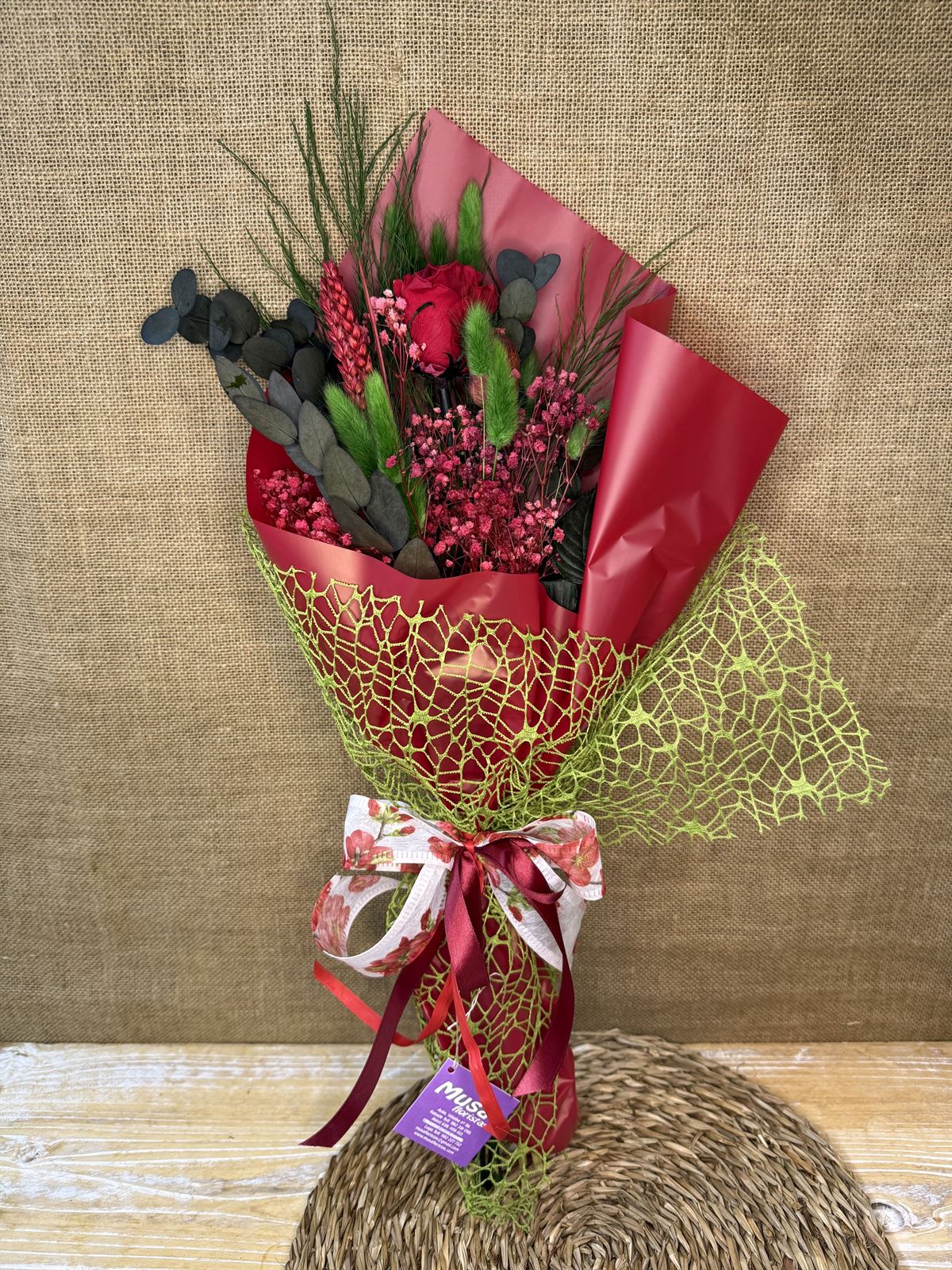 Ramo 1 rosa roja - Imagen 3