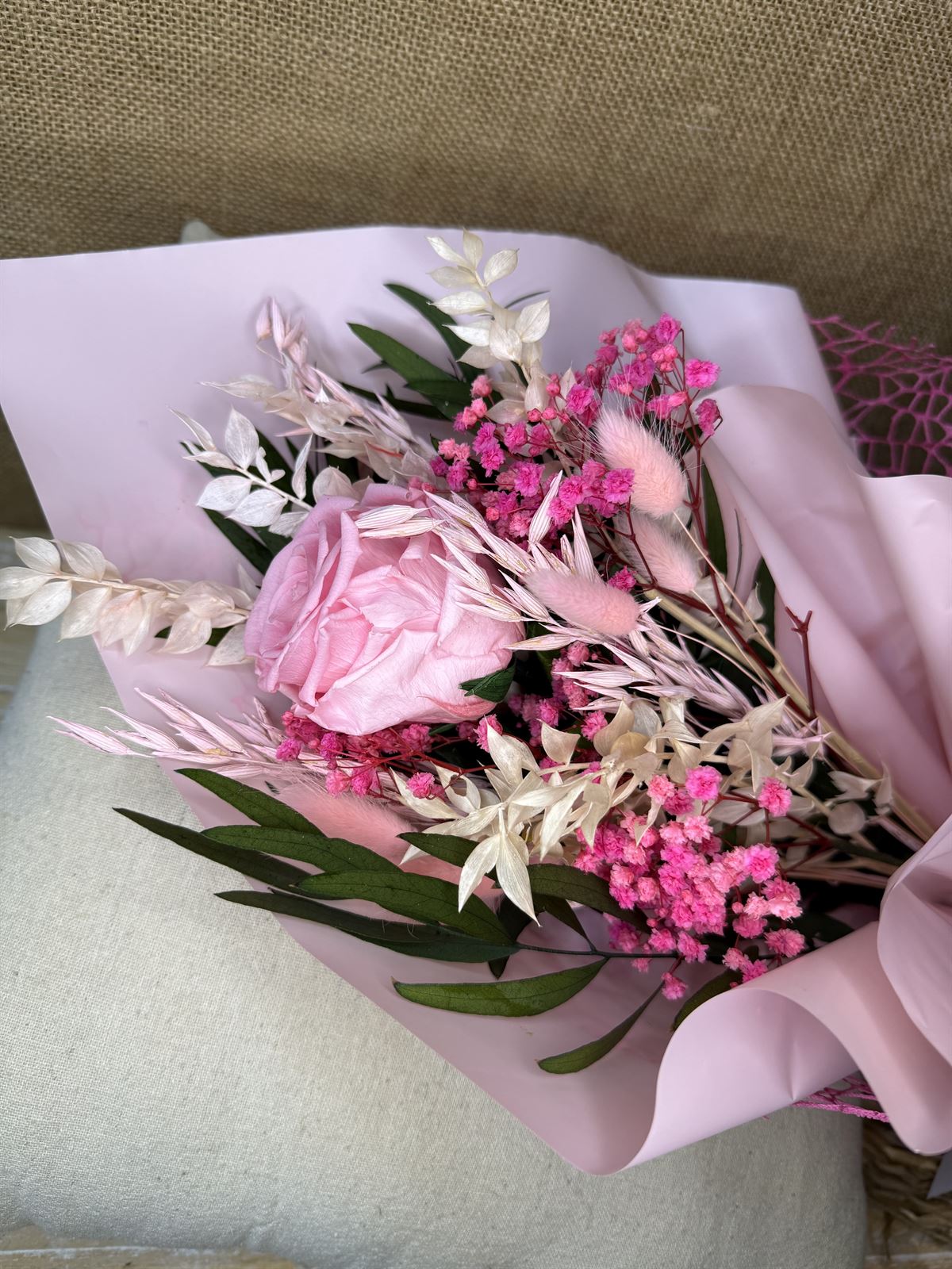 Ramo 1 rosa rosa - Imagen 2