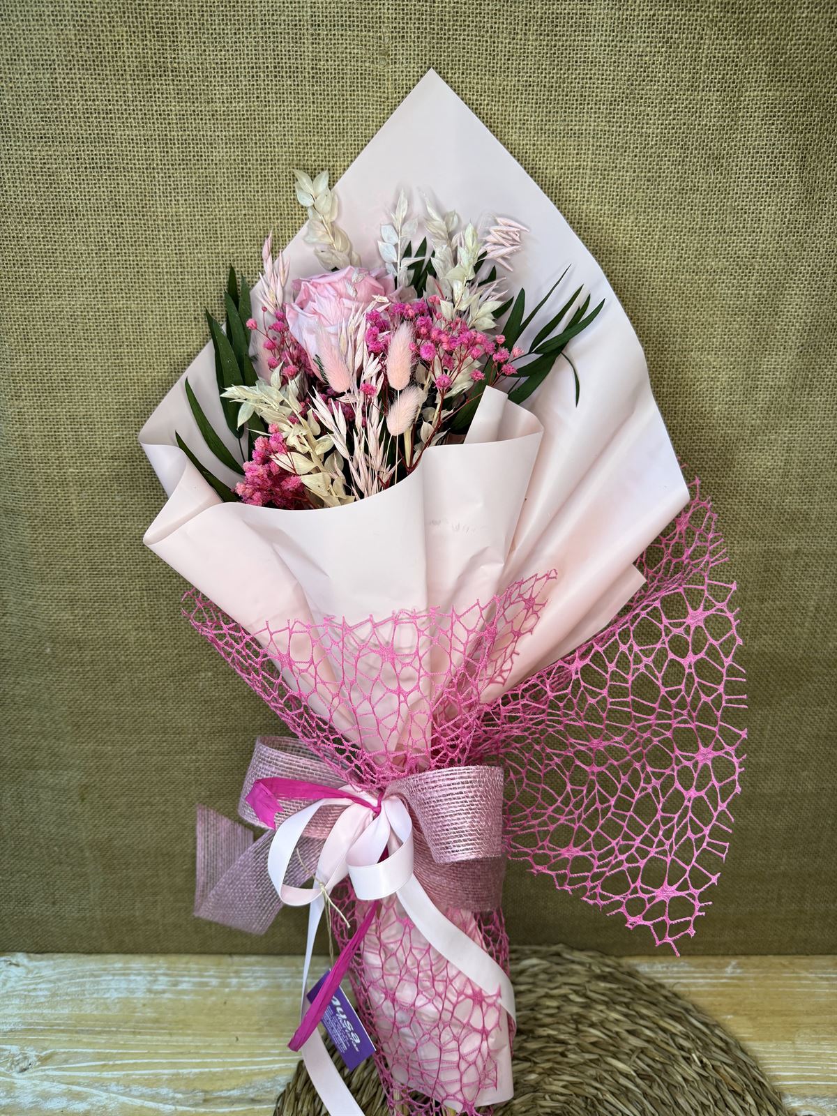 Ramo 1 rosa rosa - Imagen 3