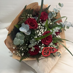 Ramo de 6 rosas rojas - Imagen 2