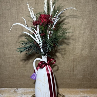 Ramo en jarrón blanco - Imagen 1