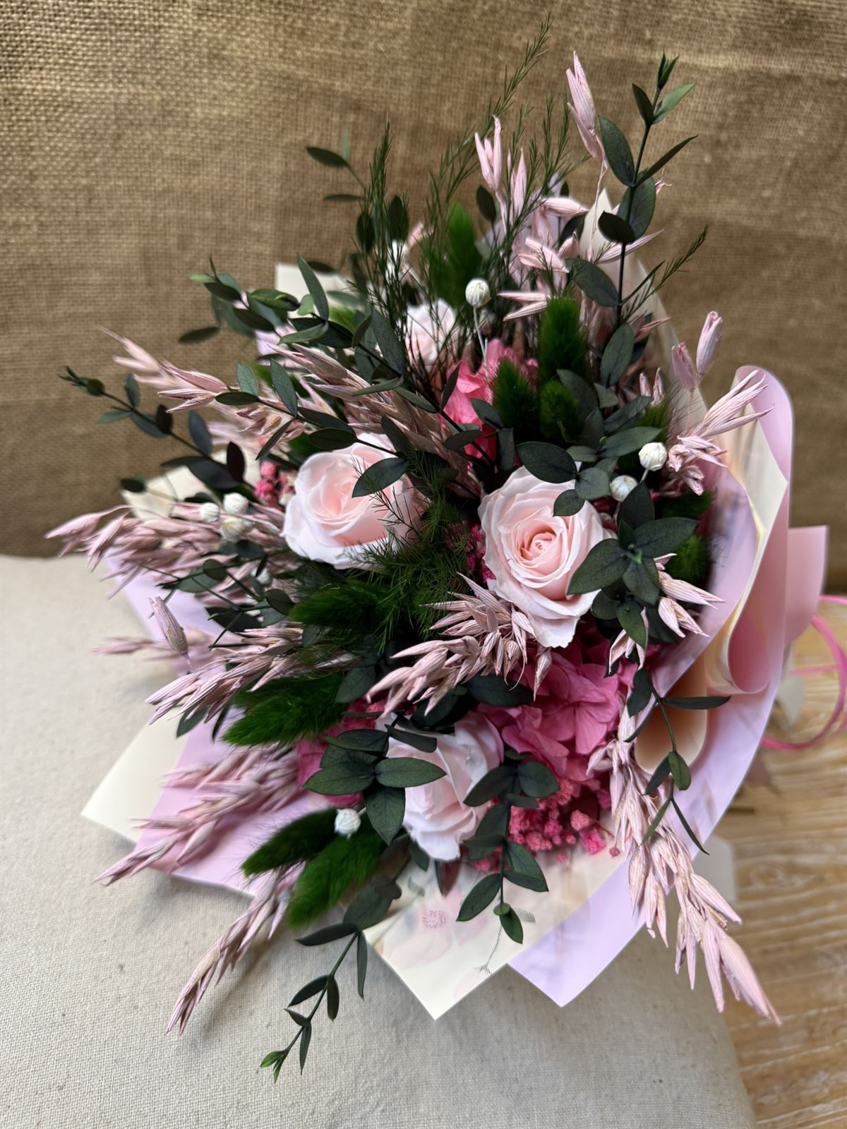 Ramo en tonos rosa - Imagen 1