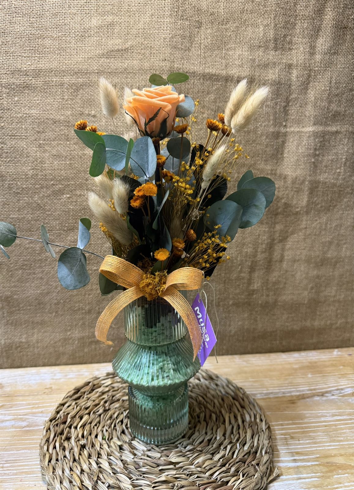 Ramo melocotón en jarrón - Imagen 2