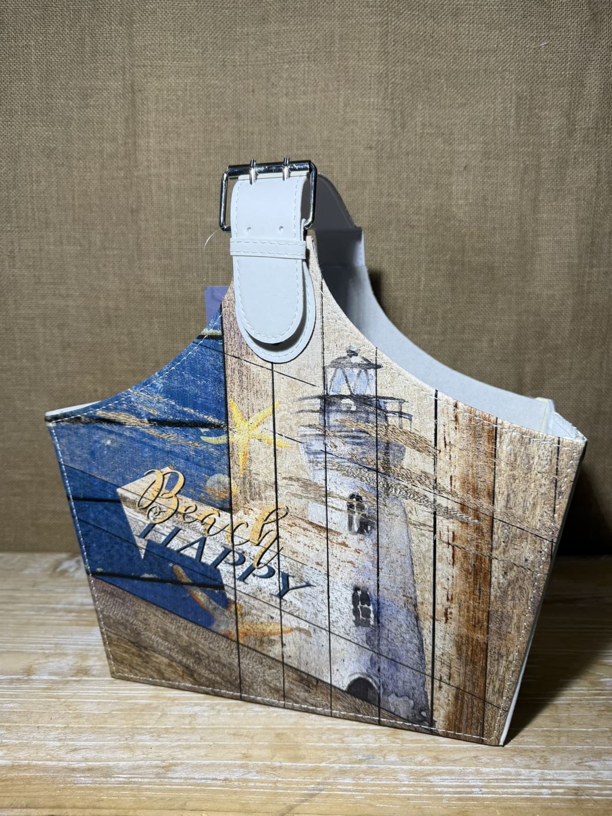 Revistero tono azul y marrón - Imagen 5