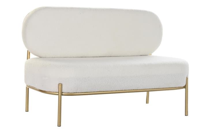Sofá chic borreguillo de alquiler para eventos - Imagen 1