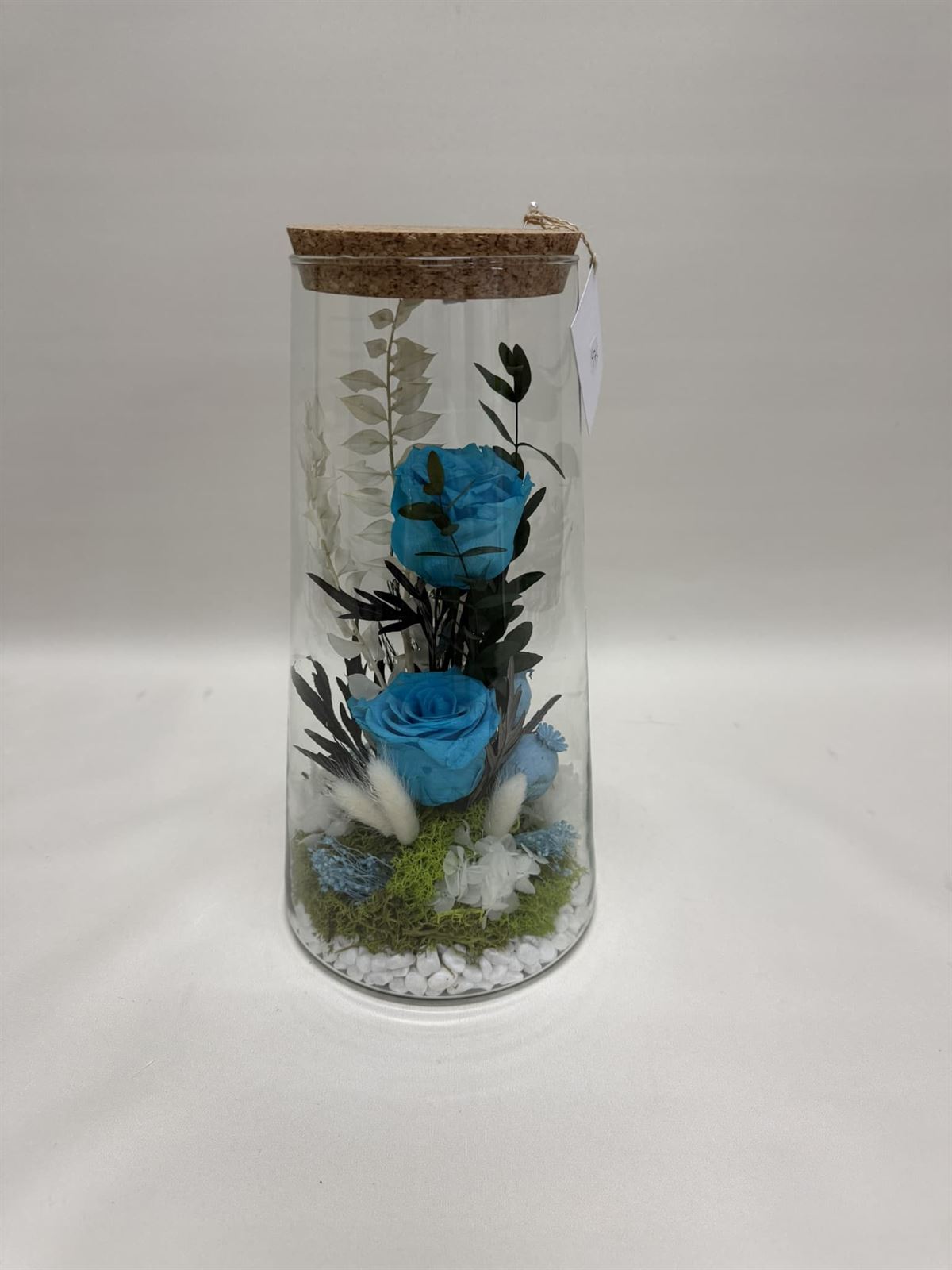 Terrario cónico en tonos azules - Imagen 2